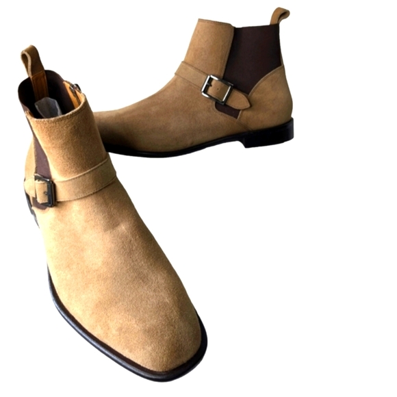 NEW...Donald Pliner Ravi 102 Dark Taupe Suede Boots...Size 12 main image 7